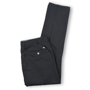 Peter Millar Crown Sport Durham Performance Pants Mens Black 36x31 Flat Front
